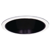 Halo Recessed 426MB 6" Metal Baffle, White Trim, Specular Black Reflector Cone