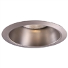 Halo Recessed 426SN 6" Metal Baffle, Satin Nickel Trim, Satin Nickel Reflector Cone