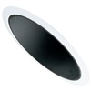 Halo Recessed 456P 6" Slope Ceiling Baffle, White Trim with Black Baffle