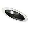 Halo Recessed 496P 6" Slope Ceiling Baffle with Reflector, White Trim Ring with Black Baffle