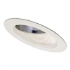 Halo Recessed 496W 6" Slope Ceiling Baffle with Reflector, White Trim Ring with White Baffle