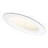 Halo Recessed 498W 6" Slope Ceiling Baffle for H47 Halo Housings, White Baffle, White Trim