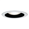 Halo Recessed 5001MB 5" Line Voltage Metal Baffle Trim for H5 Housings, White Trim, Black Baffle