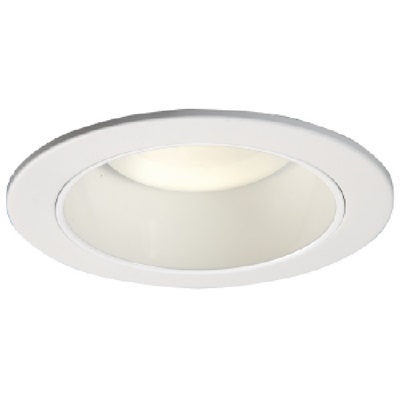 Halo Recessed 5020P 5" Line Voltage Reflector Cone Trim for  BR30 and PAR Lamps in H5 Housings, White with White Reflector