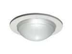 Halo Recessed 5054PS 5" Dome Lens Showerlight Trim, Wet Location Listed, White Trim Ring with Dome Lens