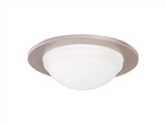 Halo Recessed 5054SNS 5" Dome Lens Showerlight Trim, Wet Location Listed, Satin Nickel Trim Ting with Dome Lens