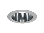 Halo Recessed 5107SC 5" Specular Reflector, Self-flange, Specular Clear, White Trim Finish