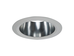 Halo Recessed 5107SC 5" Specular Reflector, Self-flange, Specular Clear, White Trim Finish