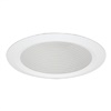 Halo Recessed 5125WB 5" Line Voltage Full Cone Self-Flanged Baffle, White Baffle, White Trim