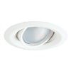 Halo Recessed 5165WH 5" Line Voltage PAR30 Eyeball Self-Flanged Trim with 25 Degree Tilt, White Gimbal, White Trim