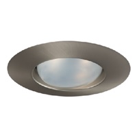 Halo Recessed 5175SN 5" Line Voltage Self-Flanged Trim for BR30 and PAR30 Lamps, Satin Nickel Trim