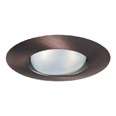 Halo Recessed 5175TBZ 5" Line Voltage Self-Flanged Trim for BR30 and PAR30 Lamps, Tuscan Bronze Trim