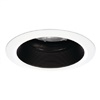 Halo Recessed 5222BB 5" Line Voltage Regressed, Adjustable, Self-Flanged Trim, Black Baffle, White Trim