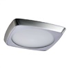 Halo Recessed 5230AH 5" Squircle Frost Curve Glass Lens, Self-Flange Metal Trim, Aluminum Haze Squircle Trim, Frost Glass Lens