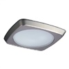 Halo Recessed 5230SN 5" Squircle Frost Curve Glass Lens, Self-Flange Metal Trim, Satin Nickel Squircle Trim, Frost Glass Lens