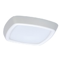 Halo Recessed 5255WH 5" Soft Square Frost Glass Lens, Self-Flange Trim, White Plastic Trim, Frost Glass Lens with Reflector