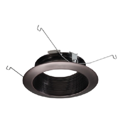 Halo Recessed 593TBZB 5" LED Trim, Tuscan Bronze Baffle, Tuscan Bronze Flange