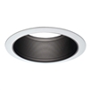 Halo Recessed 6100BB 6" Tapered Metal Baffle Trim, Black Baffle, Narrow & Wide White Trims