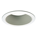 Halo Recessed 6101WB 6" Line Voltage Downlight Baffle Trim, White Trim