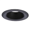 Halo Recessed 6109BKBB 6" Line Voltage Incandescent Coilex Tapered Plastic Baffle, Black Plastic Tapered Coilex Baffle, Black Trim