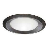 Halo Recessed 6150TBZ 6" Line Voltage Frost Dome Glass Lens, Self-Flange, Tuscan Bronze Reflector