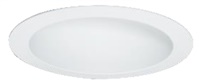 Halo Recessed Commercial 61PSMDW 6" Non-Conductive Polymer 'Dead Front' Conical Reflector, Medium Distribution, White with White Flange