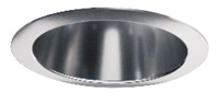 Halo Recessed Commercial 61RWWC 6" Conical Reflector, Rotatable Wall Wash with Linear Spread Lens, Specular Clear