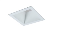 Halo Recessed 61SMDMW 6" Square Reflector, Non-Conductive Polymer, Use with SM6 Modules Only, Medium Distribution, Matte White