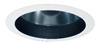 Halo Recessed Commercial 61WDBB 6" Baffle Reflector, Wide Distribution, Black Baffle, White Flange