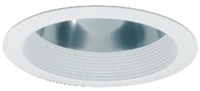 Halo Recessed Commercial 61WDWB 6" Baffle Reflector, Wide Distribution, White Baffle, White Flange