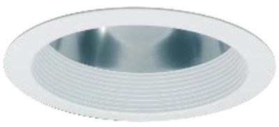 Halo Recessed Commercial 61WDWB 6" Baffle Reflector, Wide Distribution, White Baffle, White Flange