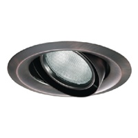 Halo Recessed 6215TBZ 6" Line Voltage Double Gimbal PAR30 35 Degree - PAR30S 50 Degree Tilt Max, Self-Flange, Tuscan Bronze