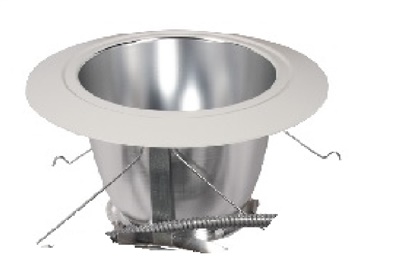 Halo Recessed Commercial 62RMDC 6" Retrofit Conical Reflector, Medium Distribution, Specular Clear, Polished Flange