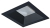 Halo Recessed 64SWDMB 6" Square Shallow Reflector, Non-Conductive Polymer, Use with SM6 Modules Only, Wide Distribution, Matte Black