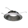 Halo Recessed 693SNB 6" LED Micro-Step Baffle, Satin Nickel Baffle, Satin Nickel Flange