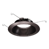 Halo Recessed 693TBZB 6" LED Micro-Step Baffle, Tuscan Bronze Baffle, Tuscan Bronze Flange