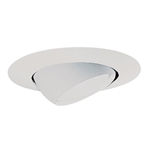 Halo Recessed 78P 6" Line Voltage Eyeball Adjustable Trim, White Trim