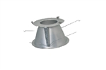 Halo Recessed 81WDW 8" Conical Reflector, Wide Distribution, White Finish, White Flange