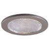 Halo Recessed 951SNS 4" Line Voltage Shower Trim, Satin Nickel Trim with Full Reflector and Glass Lens