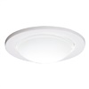 Halo Recessed 952PS 4" Line Voltage Frosted Dome Lensed Shower Trim, White Ring