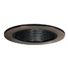 Halo Recessed 993TBZ 4" Line Voltage Coilex Baffle Trim for H99 Housings, Tuscan Bronze Trim with Black Baffle