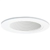 Halo Recessed 993W 4" Line Voltage Coilex Baffle Trim for H99 Housings, White Trim with White Baffle