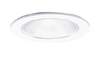 Halo Recessed 999W 4" Reflector Cone Trim, White Trim with White Reflector