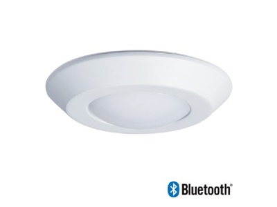 Halo Home BLD4089BLE40AWH 4" Backlit LED Downlight, 800 Lumens, 90 CRI, Selectable CCT 2700K-5000K, Bluetooth Mesh Wireless Control, 120V, Matte White