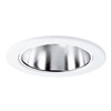 Halo Recessed ERT403LV 4" Low Voltage Reflector Trim, High Gloss Appliance White Trim with Clear Specular Reflector