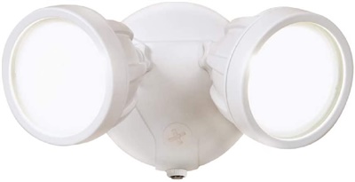 Halo FTR1740LPCW All-Pro LED Twin Round Floodlight with Integrated Photocontrol, White
