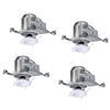 Halo Recessed H750ICATLT5606930-4PK 6" New Construction LED IC Type Housing Kit with Round Trim, Air Tight - Pack of 4