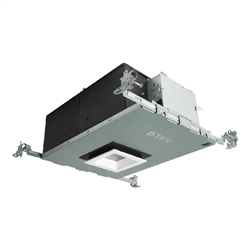 Halo Recessed HL36SA10WFLD2WED010ICAT  3" Square Shallow Directional IC New Construction LED Housing, 10W, 55 Degree Beam Distribution, 90 CRI, 3000K Color Temperature, Dim to Warm, 120-277V, 120V Phase Cut 1% Dimming, 120-277V 1% Dimming