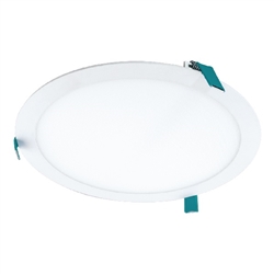 Halo Recessed HLB12LS9FSE010MWR 12" LED Lens Downlight with Remote Driver / Junction Box, Lumen Selectable 1300, 1900, 2300 Lumens, 90 CRI, Field Selectable 2700K, 3000K, 3500K, 4000K or 5000K, Color Temperature, 120-277V, Matte White Flange