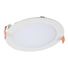 Halo Recessed HLB6099FS1EMWR 6" Round LED Lens Downlight with Remote Driver/ Junction Box, 900 Lumens, 90 CRI, Field Selectable 2700-5000K, 120V, LE & TE Phase Cut 5% Dimming, Matte White Flange Finish